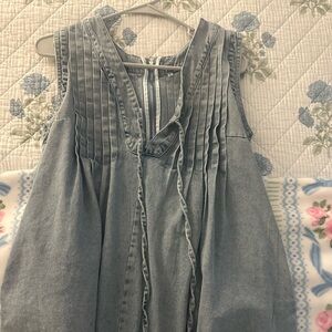 Sleeveless Denim Dress